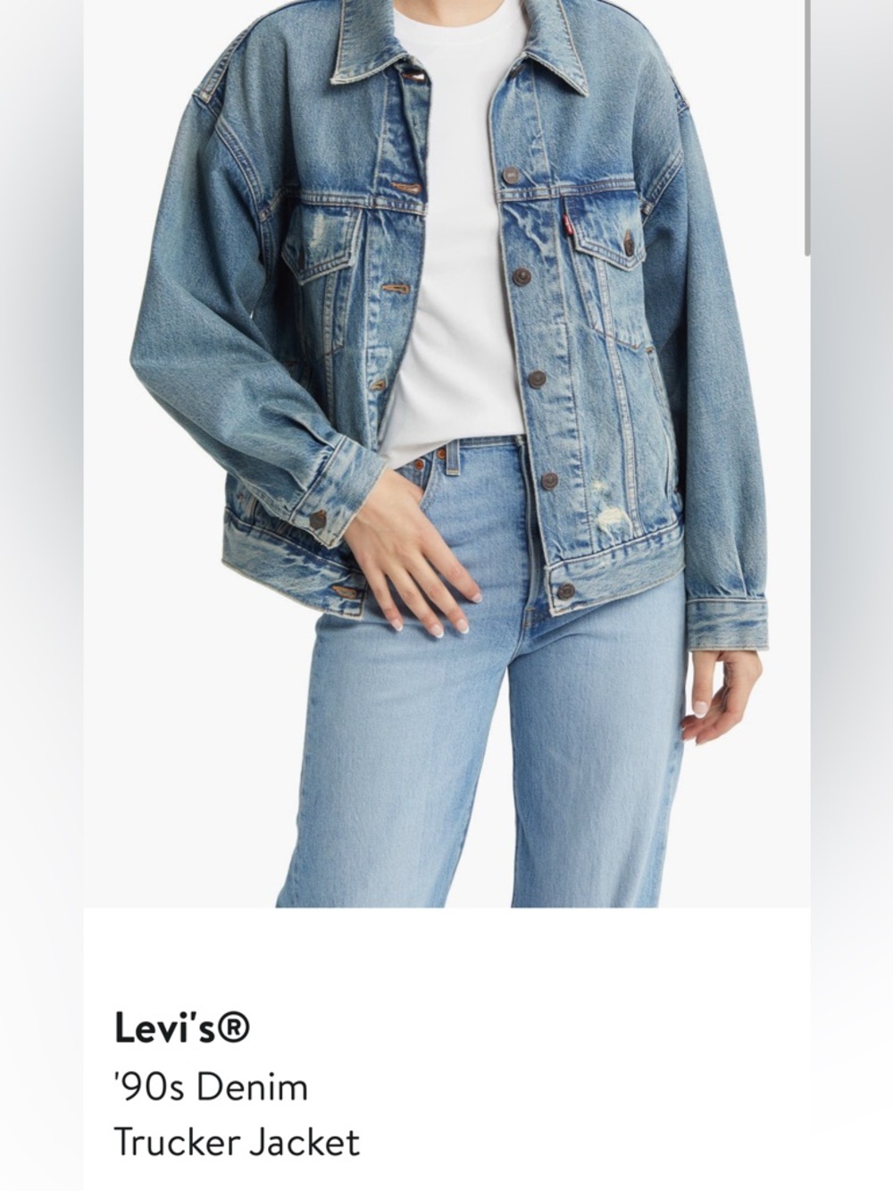 Levi’s ’90s Denim Trucker Jacket, XS